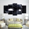 arkham batman -D C 5 Panel Canvas Art Wall Decor