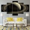 beautiful Saturn - Space 5 Panel Canvas Art Wall Decor