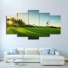 beautiful golf course - Nature 5 Panel Canvas Art Wall Decor