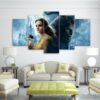 beauty and the beast 04 - Movie 5 Panel Canvas Art Wall Decor