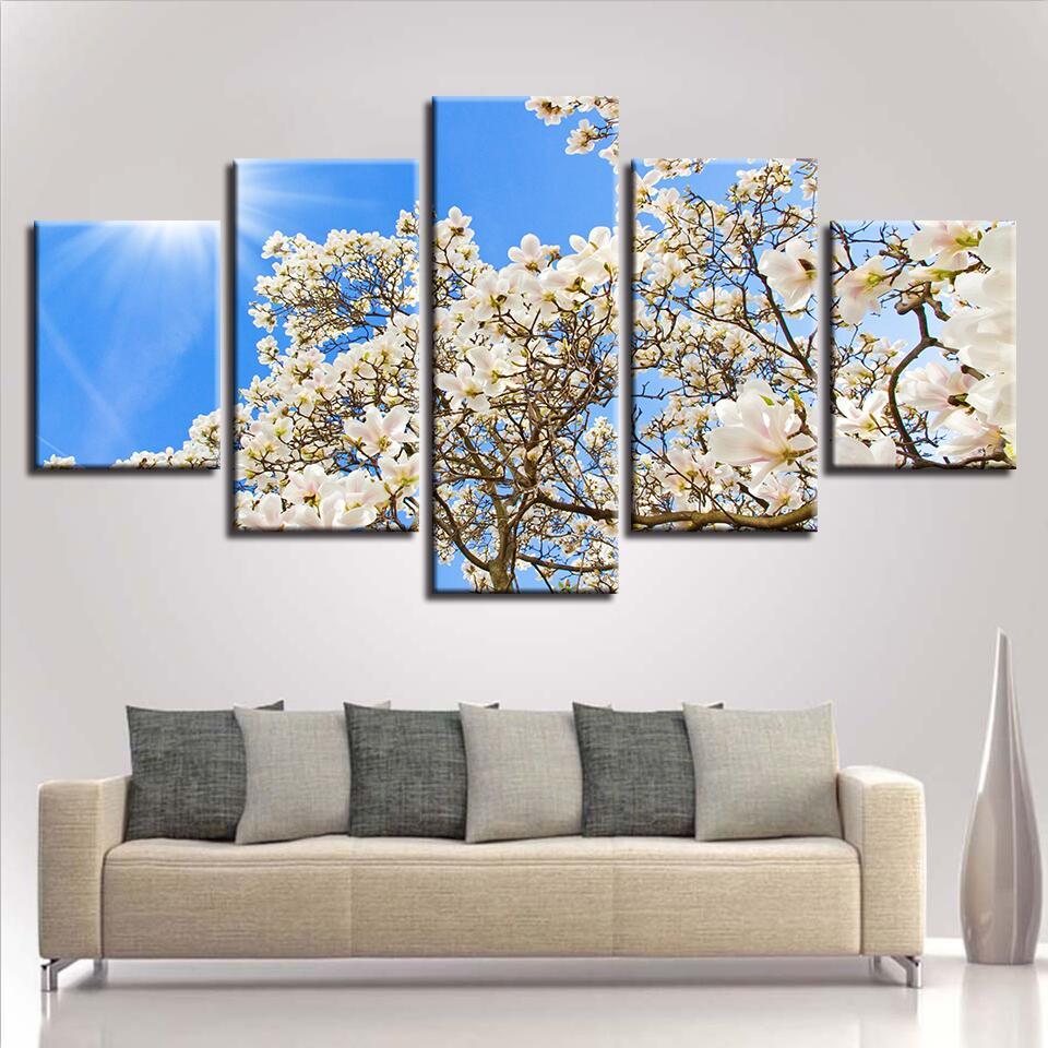 brilliant flower 2 - Nature 5 Panel Canvas Art Wall Decor brilliant flower 2 - Nature 5 Panel Canvas Art Wall Decor
