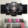 buddha meditation back - Religion 5 Panel Canvas Art Wall Decor