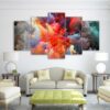 color pattern - Abstract 5 Panel Canvas Art Wall Decor