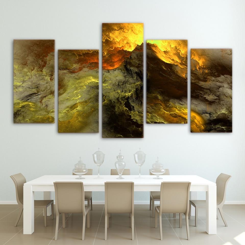 colors unreal - Abstract 5 Panel Canvas Art Wall Decor colors unreal - Abstract 5 Panel Canvas Art Wall Decor