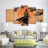 comic samurai - Anime 5 Panel Canvas Art Wall Decor
