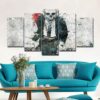 dead man walking - Abstract 5 Panel Canvas Art Wall Decor