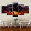 deadpool Magic Horse - DC 5 Panel Canvas Art Wall Decor
