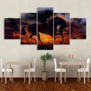 deadpool Magic Horse - DC 5 Panel Canvas Art Wall Decor