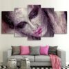 fashion makeup - Abstract 5 Panel Canvas Art Wall Decor