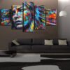 figure 01 - Abstract 5 Panel Canvas Art Wall Decor
