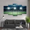 football field 01 - Sport 5 Panel Canvas Art Wall Decor