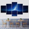 galaxy explore - Nature 5 Panel Canvas Art Wall Decor