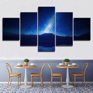 galaxy explore - Nature 5 Panel Canvas Art Wall Decor