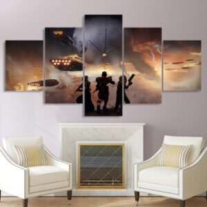 game Destiny - Gaming 5 Panel Canvas Art Wall Decor