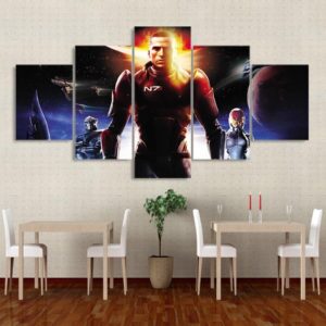 game Mass Effect - Gaming 5 Panel Canvas Art Wall Decor