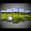 golf crouse greed land - Sport 5 Panel Canvas Art Wall Decor