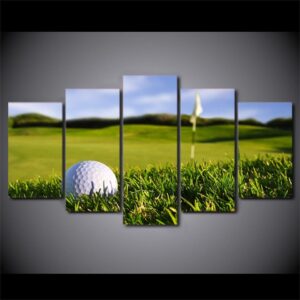 golf crouse greed land - Sport 5 Panel Canvas Art Wall Decor