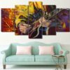 guitarist wonderful play guitar - Music 5 Panel Canvas Art Wall Decor