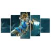 he Legend Of Zelda: Breath Of The Wild 01 - Gaming 5 Panel Canvas Art Wall Decor