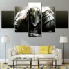helmet full armor warrior -Army 5 Panel Canvas Art Wall Decor