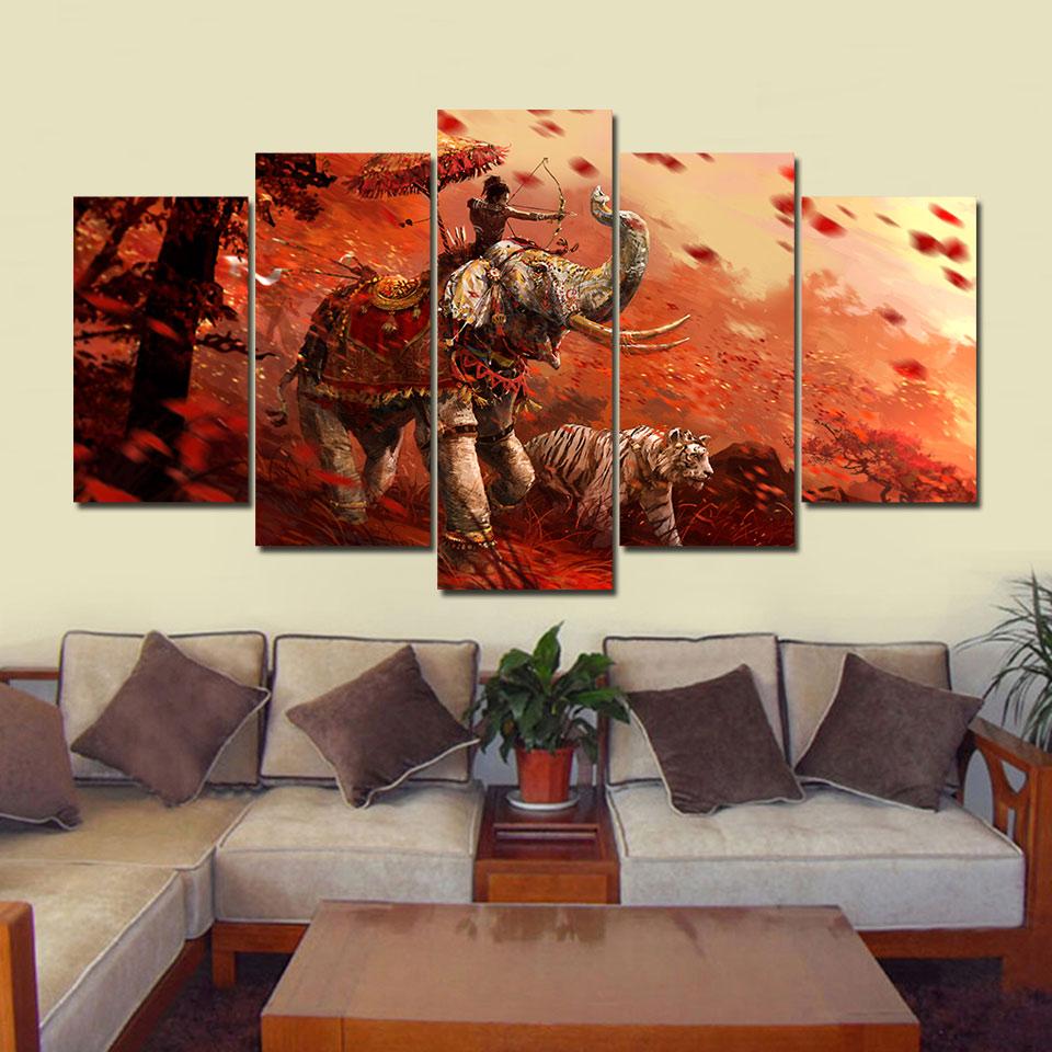 huge Far cry 4 For Forest - Nature 5 Panel Canvas Art Wall Decor huge Far cry 4 For Forest - Nature 5 Panel Canvas Art Wall Decor