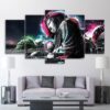huge buddha statue crash landed - Religion 5 Panel Canvas Art Wall Decor