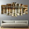 instrument trombone - Music 5 Panel Canvas Art Wall Decor