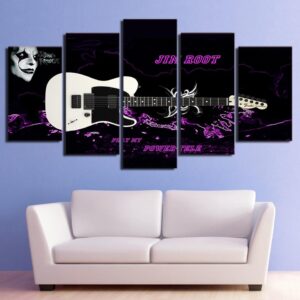 jim root guitar - Music 5 Panel Canvas Art Wall Decor