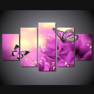 kollazh cvetok lepestki bereg - Animal 5 Panel Canvas Art Wall Decor