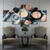make up still life - Abstract 5 Panel Canvas Art Wall Decor