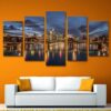 modern bridge - Nature 5 Panel Canvas Art Wall Decor