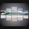 morskoy peyzazh more volny - Space 5 Panel Canvas Art Wall Decor