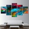 multicolor 01 - Abstract 5 Panel Canvas Art Wall Decor