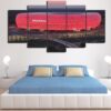 munich germany allianz arena - Sport 5 Panel Canvas Art Wall Decor