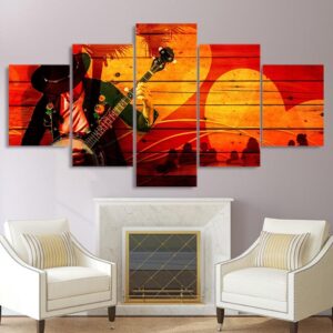 music artistic musician - Music 5 Panel Canvas Art Wall Decor