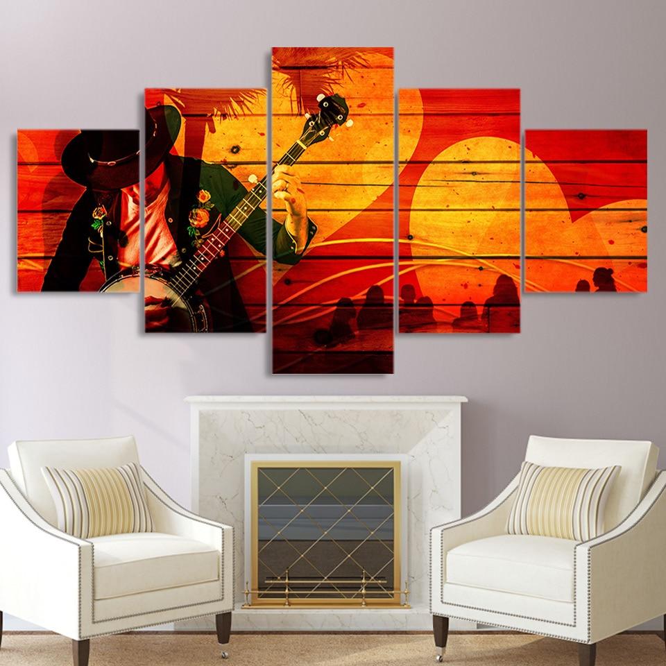 music artistic musician - Music 5 Panel Canvas Art Wall Decor music artistic musician - Music 5 Panel Canvas Art Wall Decor