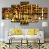 music artwork strings - Music 5 Panel Canvas Art Wall Decor