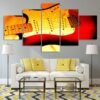 music guitar prints - Music 5 Panel Canvas Art Wall Decor