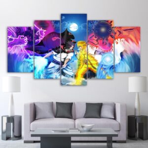 naruto decisive battle - Anime 5 Panel Canvas Art Wall Decor