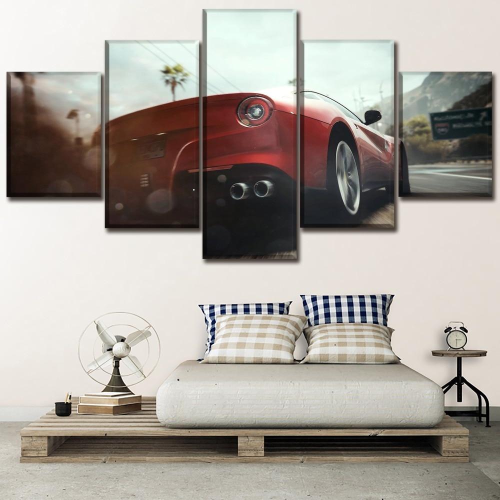 new car 4 - Automative 5 Panel Canvas Art Wall Decor new car 4 - Automative 5 Panel Canvas Art Wall Decor