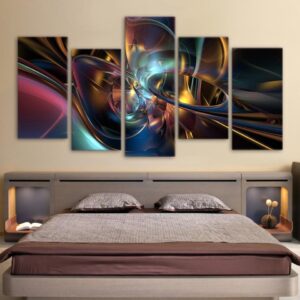 pattern 01 - Abstract 5 Panel Canvas Art Wall Decor