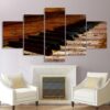 piano keyboard music notes - Music 5 Panel Canvas Art Wall Decor