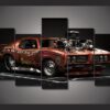 pontiac gto american muscle - Automative 5 Panel Canvas Art Wall Decor