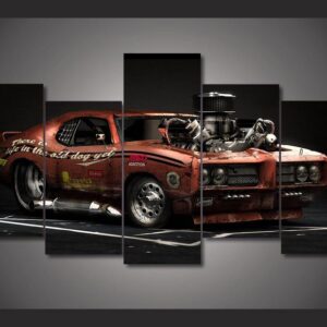 pontiac gto american muscle - Automative 5 Panel Canvas Art Wall Decor