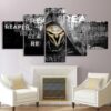reaper skull - Gaming 5 Panel Canvas Art Wall Decor