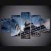 resurgence eiffel paris - Nature 5 Panel Canvas Art Wall Decor