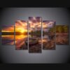 ringerike norway ringerike - Nature 5 Panel Canvas Art Wall Decor