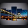 rossiya moskva hram hrista - Nature 5 Panel Canvas Art Wall Decor