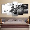russian dumbbell - Sport 5 Panel Canvas Art Wall Decor