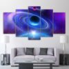 science spac - Space 5 Panel Canvas Art Wall Decor